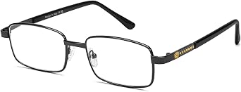 VIEWBETTER Reading Glasses for Women Men, Natural Crystal Stone Clear Real Glass Lens Scratch Resistant Anti UV/Glare V2221