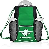 Soccer Bag Backpack - Youth & Kids, Organize Sports Gym Equipment - Boys Girls