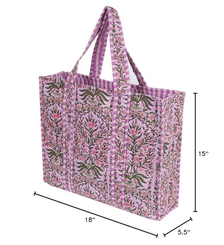 Image of Marubhumi Women Lightweight Travel Bag Purse Cotton Shoulder Tote Bag For Shopping Grocery & Beach Bag