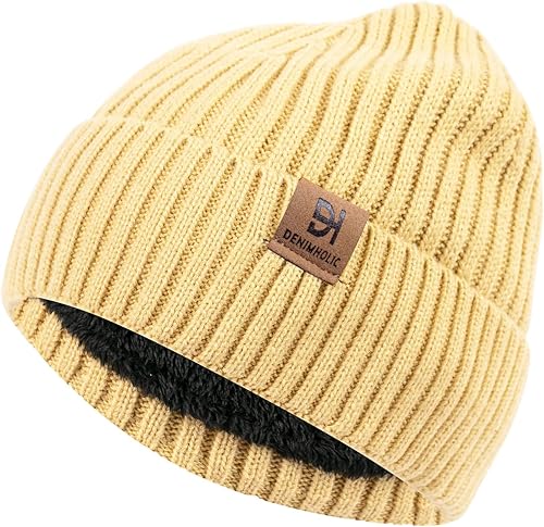 Image of DENIMHOLIC Winter Cap for Men & Women, Beanie Cap for Men Woolen Cap for Men & Women, Beanie Cap for Women
