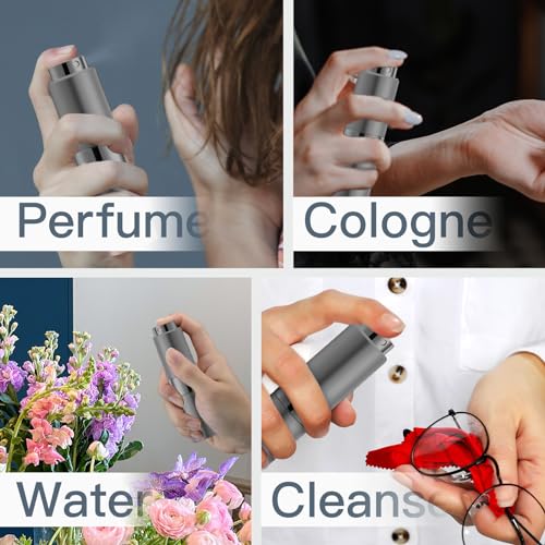 Image of 20ML Perfume Atomizer, 1PCS Travel Cologne Spray Bottle, Mini Empty Sprayer Dispenser (Grey)