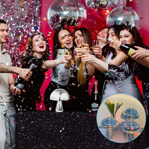 Boule disco champignon miroir : le cadeau original pour amateurs de déco