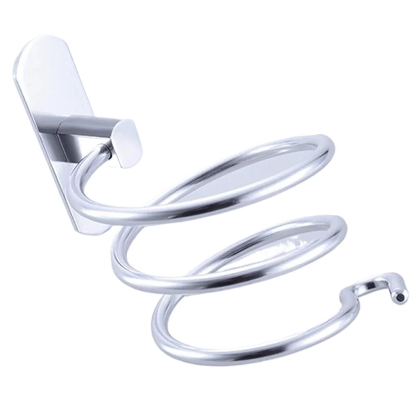 Soporte de secador Pelo for baño, Herramientas for el Cuidado del Cabello, Soporte Pared, Organizador, Estante, Accesorios, 2 uds para Secador de Pelo(Silver)
