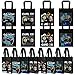 24 Pack Video Game Themed Gift Bags Video Game Party Favors Non Woven Reusable Goody Treat Bags with Handles Game Themed Birthday Party Supplies for Kids Boys, 4 Styles (Blue)