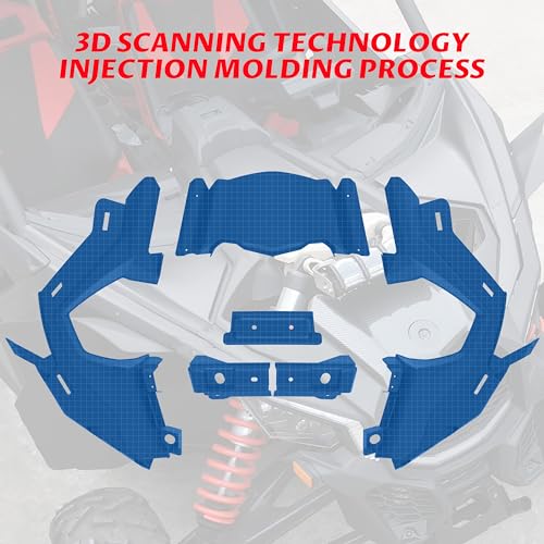 Garde-boue Can-Am Maverick X3 kit d'ailes avant noir 2017-2024
