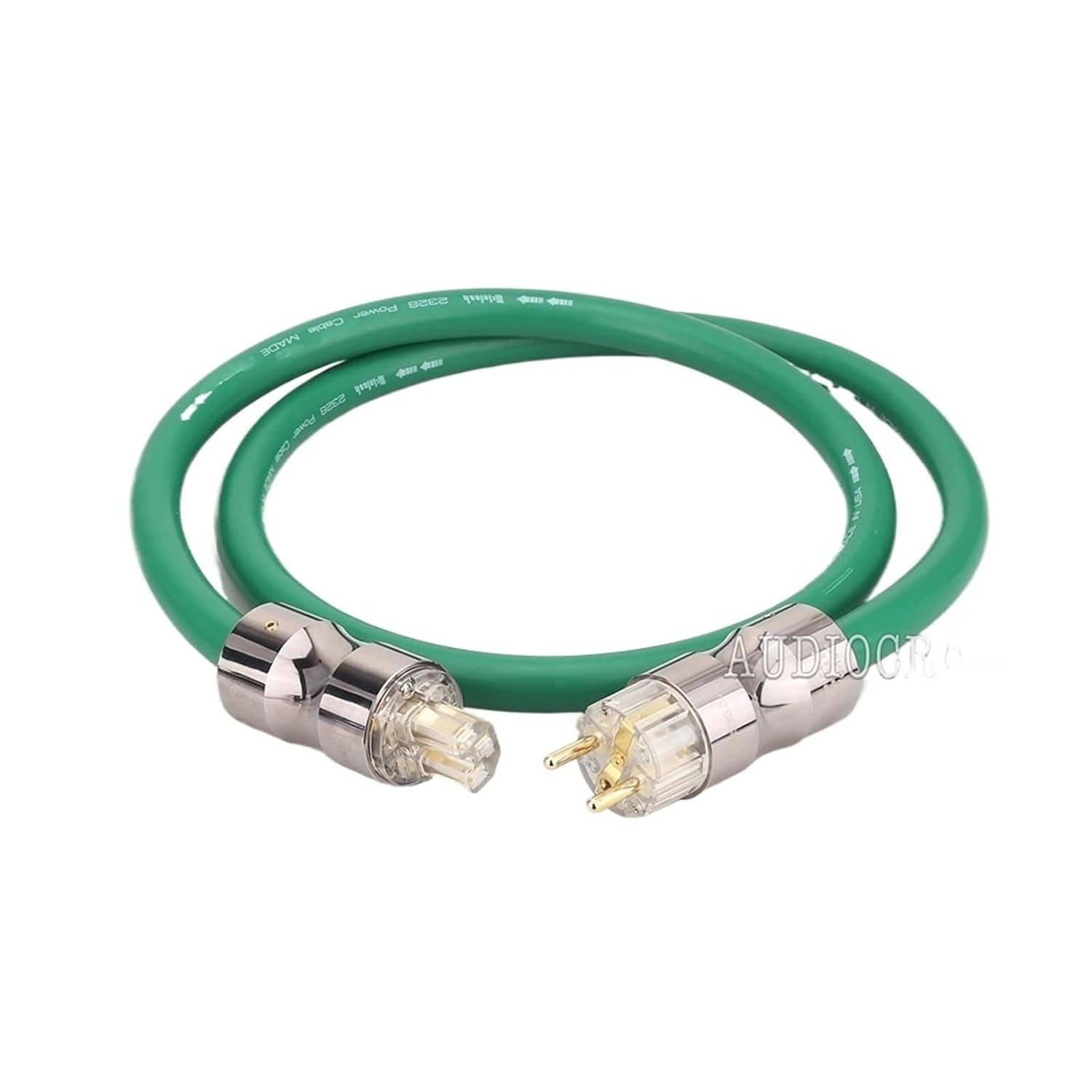 P108 High-End Audio Power Cable AC Cord Copper Silver Mixed for HiFi CD Amp Audio System(EU Power Cable,0.5m)