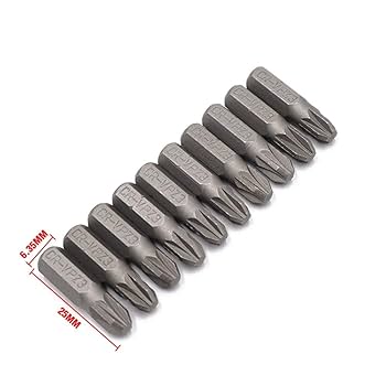 Amazon | ZYZSTR クルードライバービットセット 1/4インチ 25mm