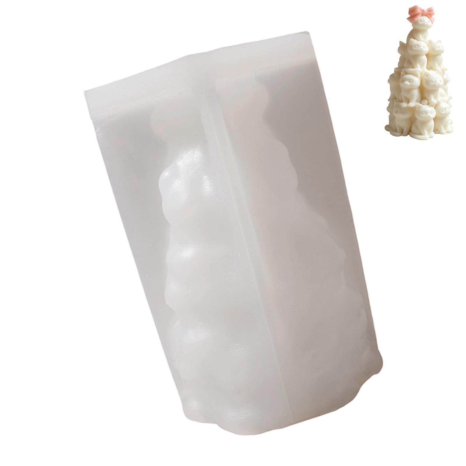 COOLHOOD Stacking Animal Silicone Molds for Soap Easy Demolding Multipurpose Silicone for Epoxy Resin Puss Cast
