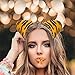 Produktbild Hatstar Halloween Leoparden Ohren Haarreif | Haarschmuck Stirnband mit Leopard Tiger Löwen Tiger Ohren | Kopfschmuck Accessoire für Karneval Fasching Kostüm Party´s