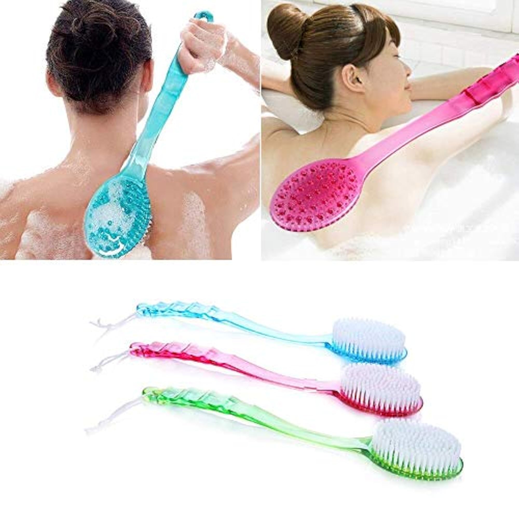Long-handled Bath Soft Brush, Cleaning Scrubber for All