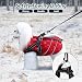 Mitili Warme Hundemantel Wasserdicht mit Geschirr, Reflektierend Hundejacke Winter für Kleine und Mittlere Hunde, Winddichte Hunde Wintermantel, Outdoor Hundeweste (Schneeflocke, M)