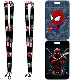 BESTZY Lanyard Neck Strap, 2 Pieces Lanyard with Card Holder, Lanyard, Child Lanyard Neck Strap, Lanyard with Badge Detachable Lanyard Card Holder for ID Card