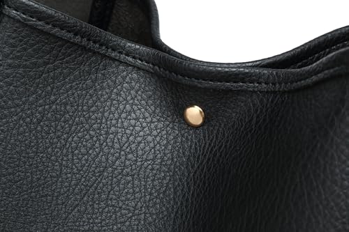 Image of Dreubea Large Leather Tote Bag for Women - Big Work Bag, Spacious Minimalist Handbag, Tote Handbag for Office