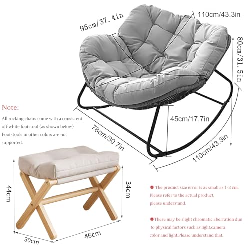 Chaise à bascule ergonomique contre le mal de dos avec coussin doux