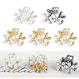 【Standardgröße des Perlen Haarschmuck 】 Die Größe der Klein Haarkrallen beträgt 3,2 * 2,6 * 2,4 cm, geeignet für spärliches Haar zum Dekorieren und Fixieren des Haares, und dickes Haar kann zum Dekorieren des Haares verwendet werden.