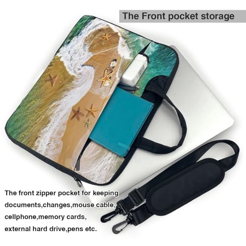 Bolsa para portátil Surf Beach Sestern con estampado resistente y correa de hombro ajustable 4