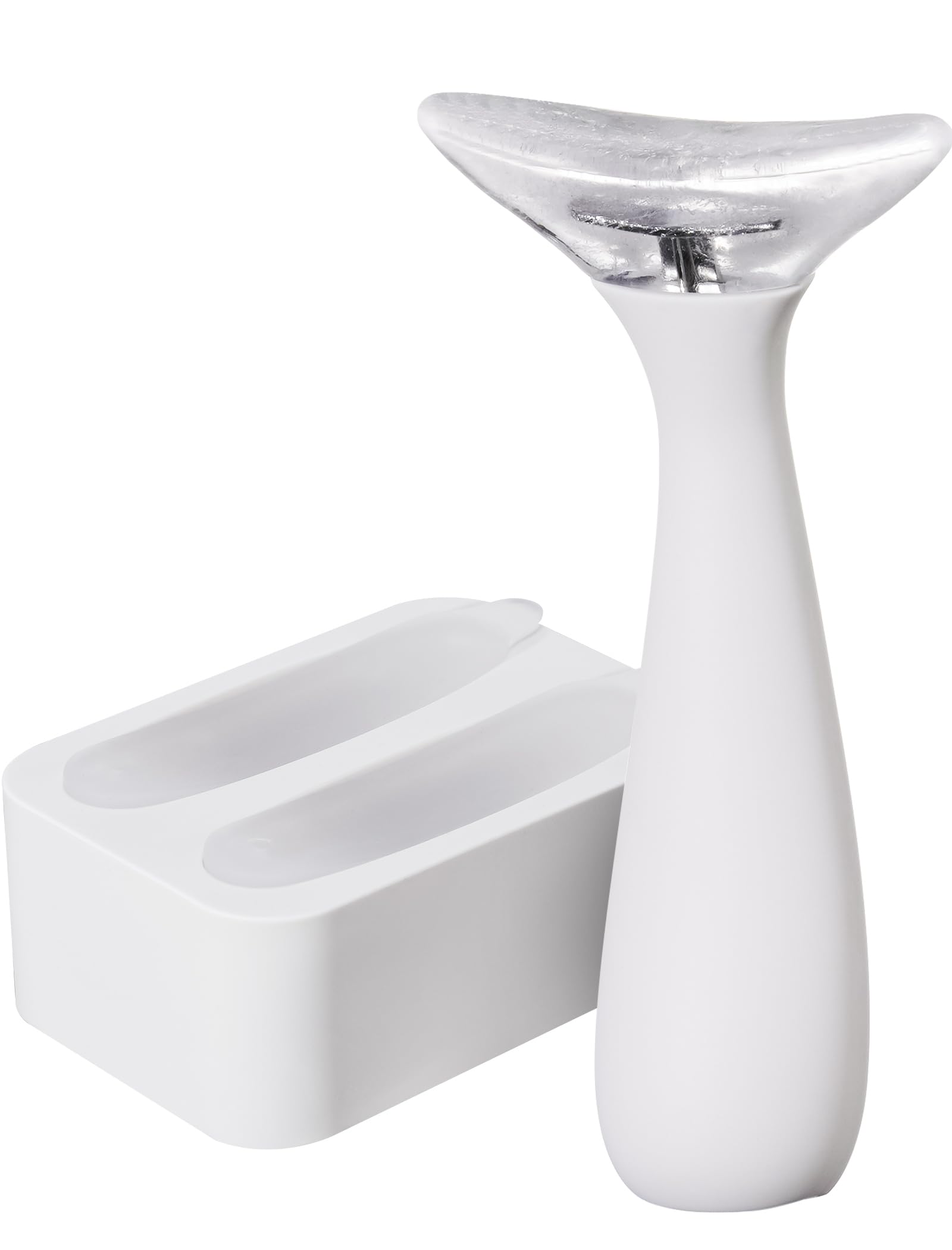 Silikon Ice Roller für das Gesicht– Wiederverwendbarer Eisroller zur Gesichtskühlung, Gegen Schwellungen, Porenverfeinerung, Beruhigung sonnengereizter Haut & Erfrischung bei Kopfschmerzen(Weiß)
