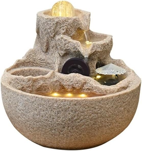 desktop Fountain Indoor Relaxation Desktop Rockery Recirculating Water Waterfall Fountain Wealth Attraction Decoration tabletop fountain