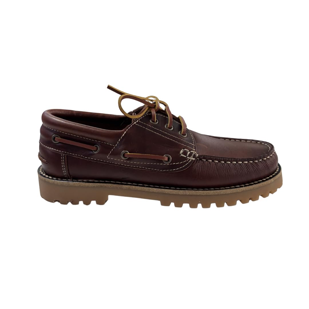 Benavente Náuticos de Piel Clásicos para Hombre Zapatos con Cordones Suela Antideslizante
