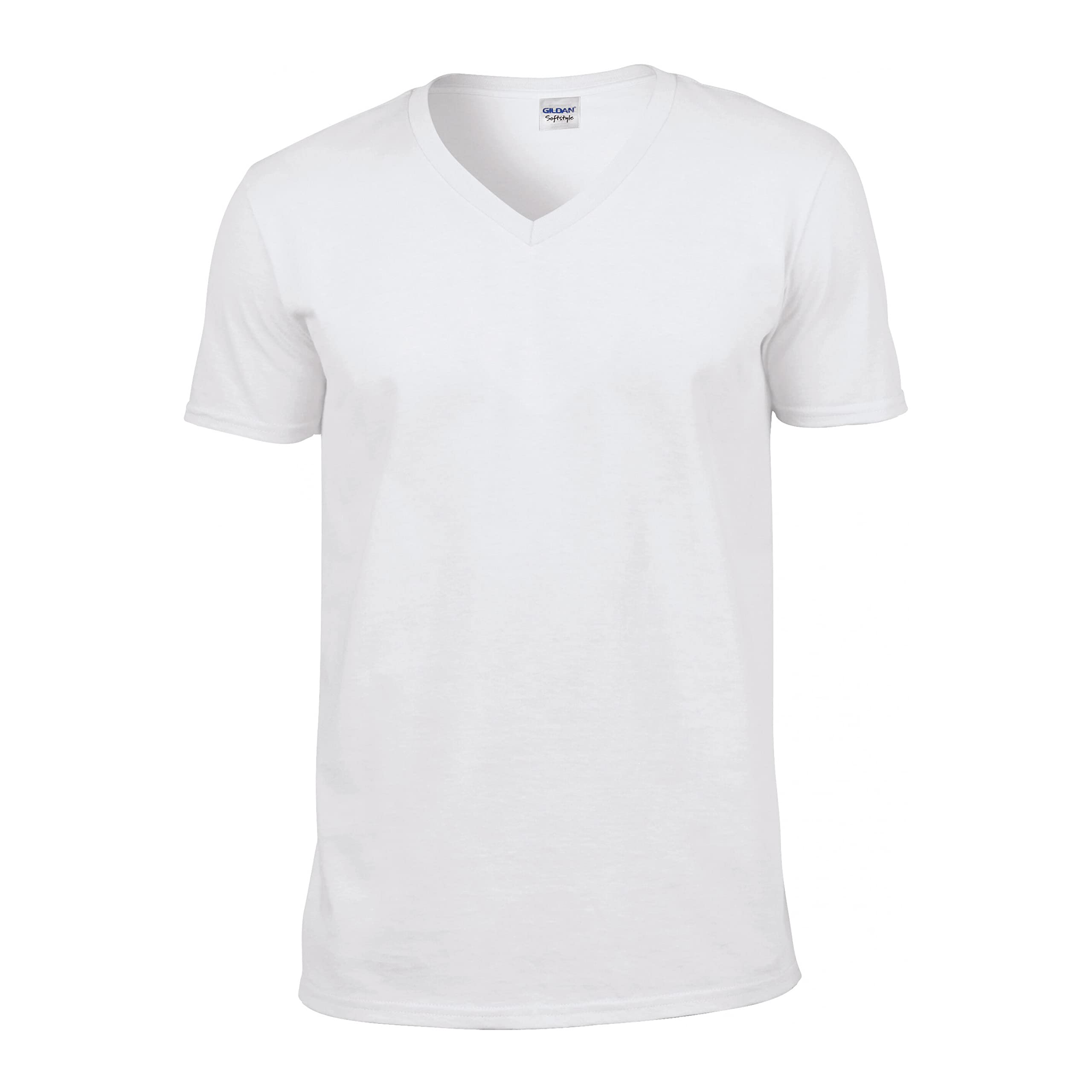 gildan Softstyle® Adult V-Neck T-Shirt Brand White