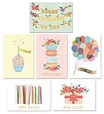 Gold Foil Bulk Birthday Cards Assortment – 48pc Bulk Happy Birthday Card with Envelopes Box Set...