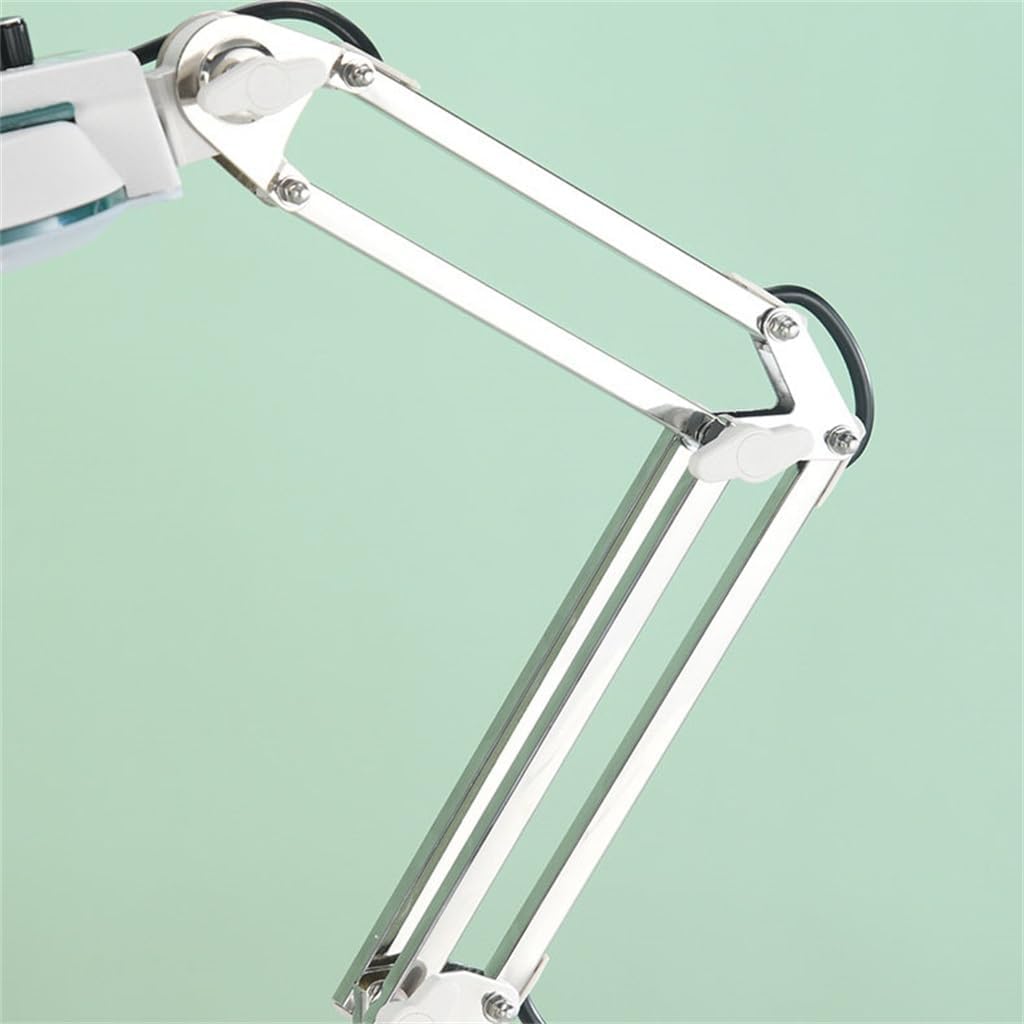 Desktop Magnifying Glass with LED Light Desktop Reading Bracket Maintenance Magnifying Glass