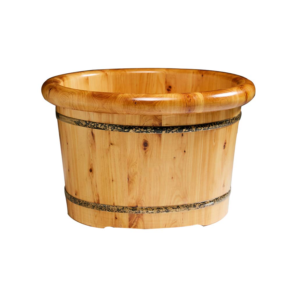 Secchio per pediluvio in legno Pediluvio, Barile per pediluvio in cedro, Barili per pedicure lisci e delicati, Vasca per piedi con secchio per lavaggio dei piedi per la salute durevole della casa,