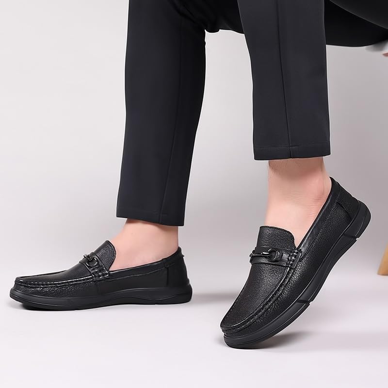 Men's Fashion Dress Shoes Slip-On Loafers Formal Business Casual Moccasins Driving Leather Shoes2