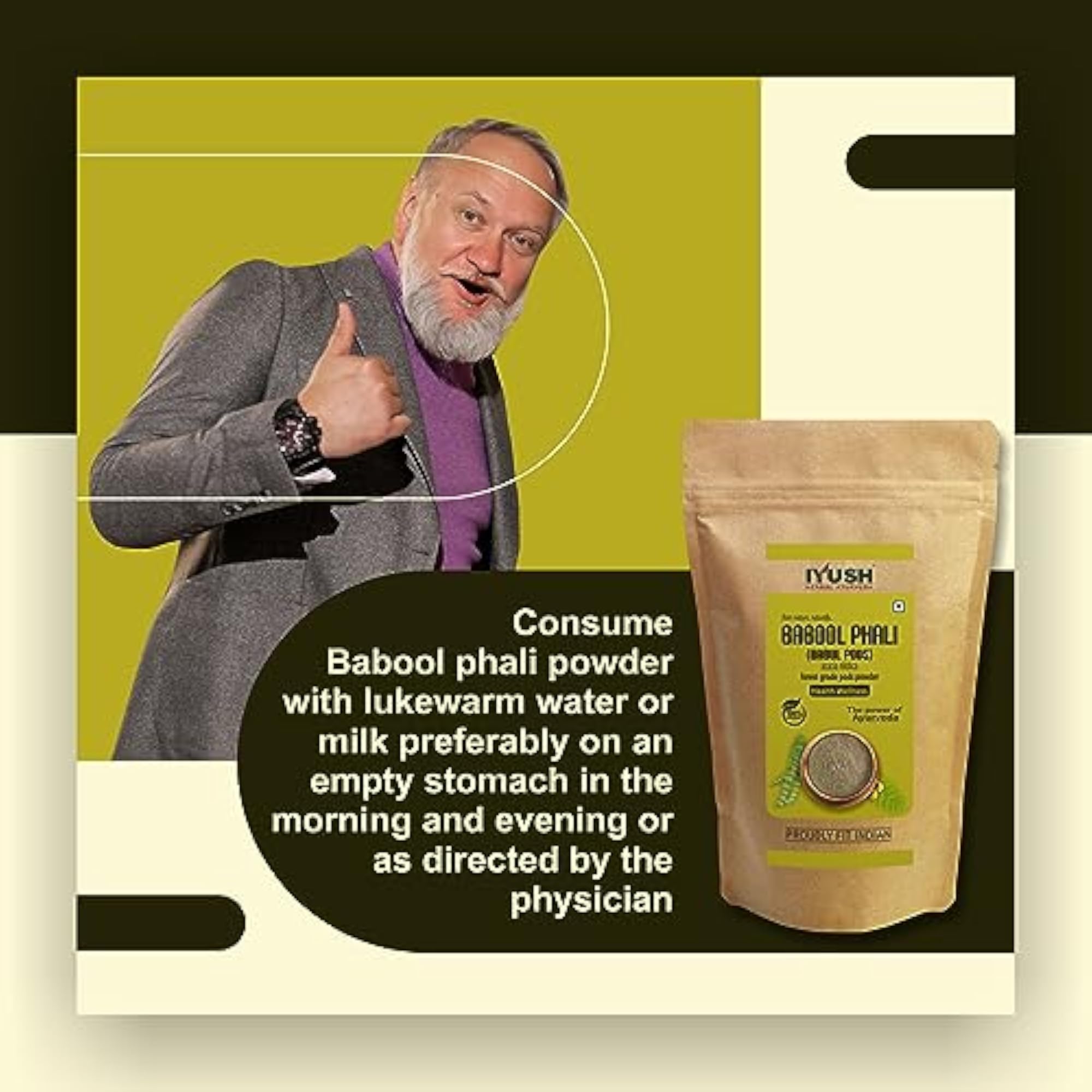 IYUSH Herbal Ayurveda Babool Phali Powder