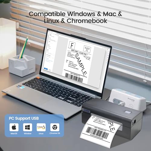 Vretti D465 USB Shipping Label Printer,High Speed Direct Thermal 4X6 Label Printer thumb #1