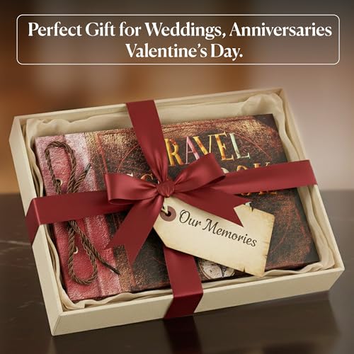 Kit de scrapbooking complet avec autocollants voyage et papier marron - 6