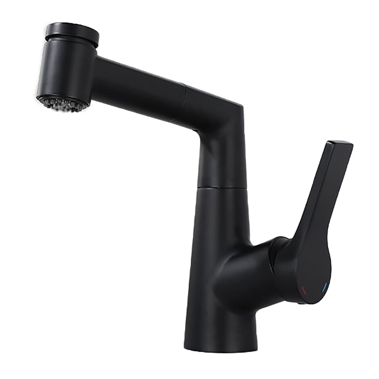 Robinet de lavabo en laiton avec douchette extractible au design épuré