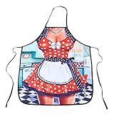 ?Hochauflösendes Bild. SSXY Lustige Schürzen Polyester Schürzen Party BBQ Backen Schürzen