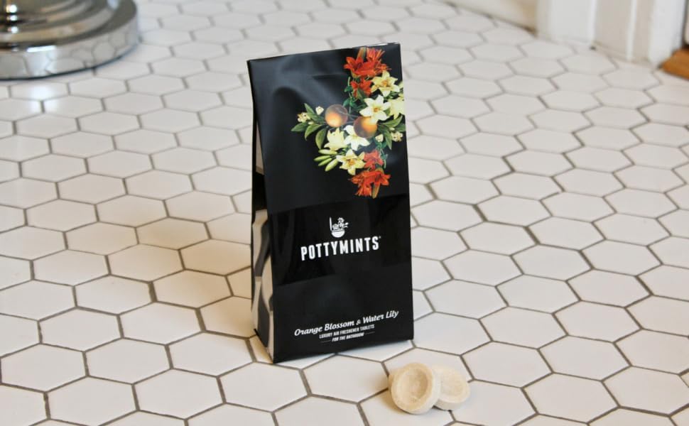 Miniatura 4 de Potty Mints Ambientador disoluble para inodoro  Azahar y lirio de agua  Larga duración, no tóxico  Fabricado en los Estados Unidos  Embalaje