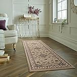 Lord of Rugs Sherborne Quality Traditional Classic Oriental Living Room Bedroom Rug Beige Runner 66x230 cm (2'1"x7'7")