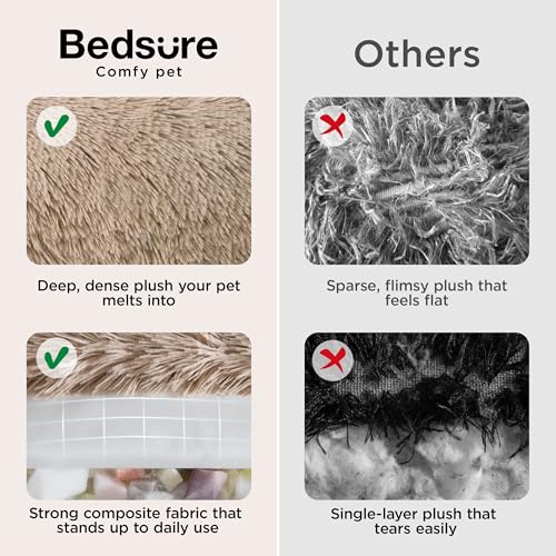 Image of Bedsure SupportMax Calming XL Dog Bed Extra Large Washable Pet Bed,42in
