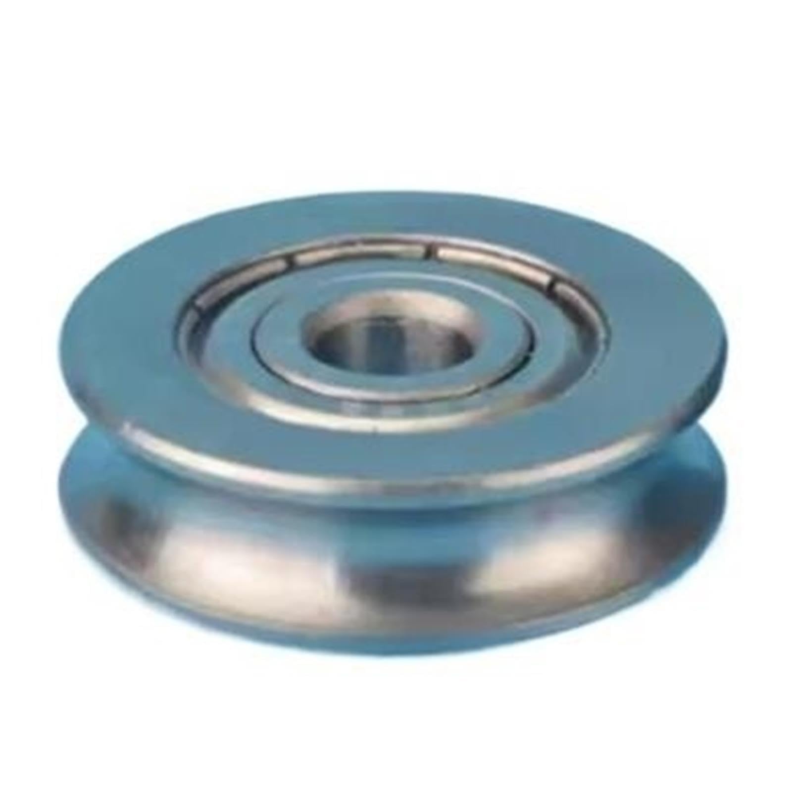 Poulie À Rainure En U, Roue En Fil D'acier Inoxydable 6x25x7mm, 4 Pièces