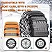 10PCS Snow Tire Chains for Honda HR-V (older gen) 2014-2018, Adjustable Plastic Anti-Slip Tire Ties for SUV Car Pickup, Thickened Reusable Emergency Winter Traction,B Orange