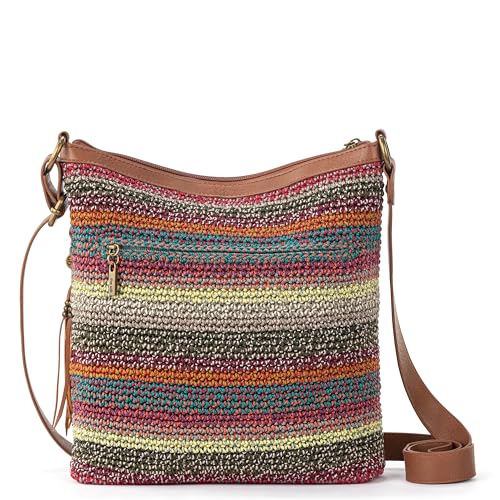 Image of The Sak Lucia Crossbody Bag in Crochet, Convertible Purse with Adjustable Shoulder Strap