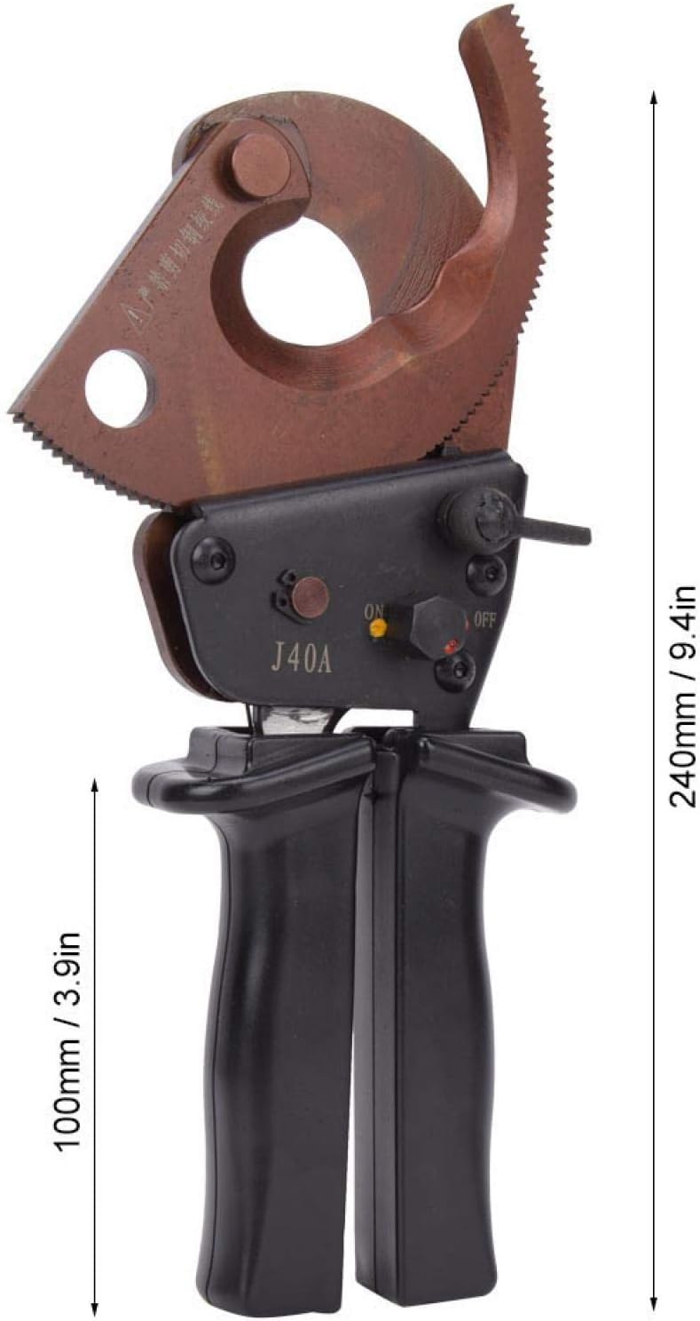 Kabelschneider, Ratsche, Industriequalität, Kabelschere, Drahtschneider, J40A, 300 mm², Hardware, handbetriebenes Schneidwerkzeug, Klemmkabelschneidegetriebe, Manganstahl
