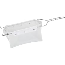 Fryer Filter Bag & Frame, Fryer Oil Filter, Filter Bag Easy to Clean with Hot Water, Reusable Fryer Oil Filter Strainer, Filter Fry Oil, Suitable for 70 lb Polishing Oil Bag & Frame