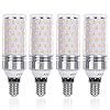 SangLory E14 Maïskolf Led Lamp 12W E14 Led Maïs Lamp Warm Wit 3000K 1350LM Komt overeen met gloeilampen 100W Niet Dimbaar Energiespaarlamp Kleine Edison-schroef Kaars Lamp E14 (4-pack)