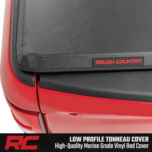 Rough Country Soft Tri-Fold Tonneau Truck Bed Cover for Chevy Colorado & GMC Canyon (2015-2022) - Fits 5' Bed, Weather-Resistant Truck Bed Cover by Rough Country - Used condition - Image 3