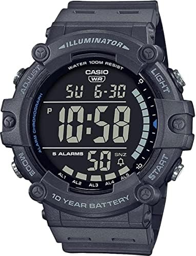 Casio - COLL Sports Armbanduhr AE-1500WH-1AVEF - Herren Uhr - Wasserdicht - Digital - Mit Stahlband - Schwarz