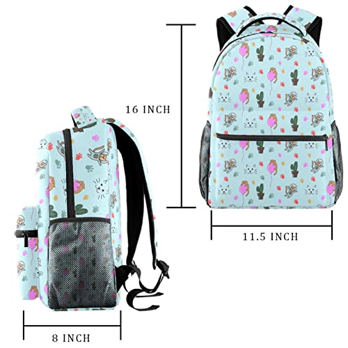 Sac à dos de voyage imprimé arc-en-ciel taille moyenne muni d'un porte-bouteille - 2