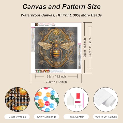 50% Off Domnpes Honeybee Diamond Art Kit for Adults DIY Craft - Image 5