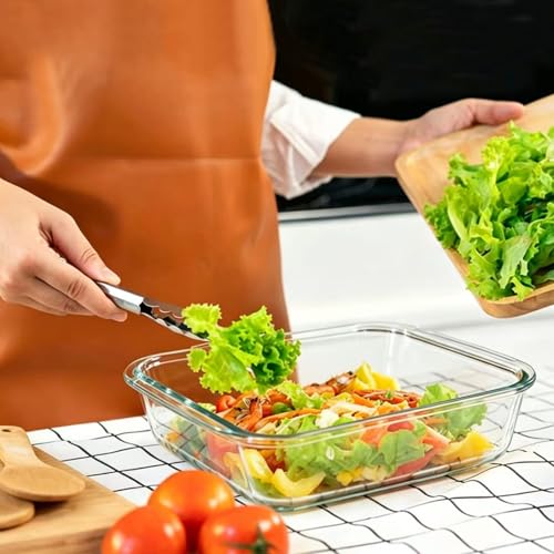 XIRYAER Glass Baking Dish, 8x8in Square Glass Baking Pan, with Silicone Heat-resistant Mats, 1.9 Qt Casserole Dish, Glass Baking Dishes for Oven, Dishwasher, Freezer, Microwave Safe - image 6