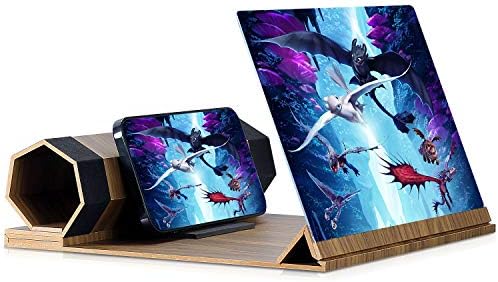 Telephone Display screen Magnifier,12’’ Display screen Magnifier for Smartphone  Cellular Telephone 3D Magnifier Projector Display screen Foldable Telephone Stand with for Motion pictures, Movies, and Gaming,Appropriate with Smartphones