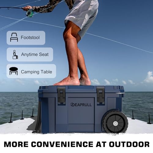 Deaprull 55 Quart Cooler With Wheels thumb #3
