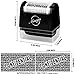 Miseyo Identity Theft Protection Roller Stamp Set - Black (3 Refill Ink Included)